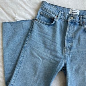 REFORMATION Cynthia high rise straight cropped jeans size 30